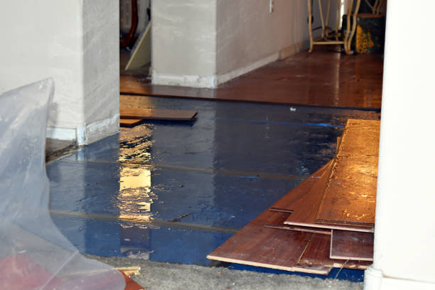 Professional Water Extraction technician working in Marble Falls, TX